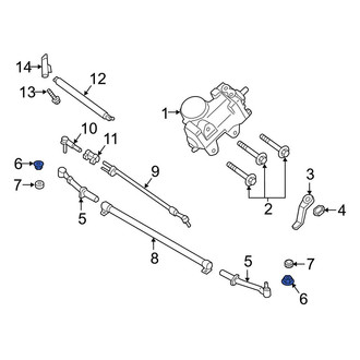 Ford OE - Steering Tie Rod Nut