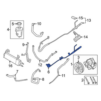 Ford OE - Power Steering Pressure Hose