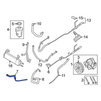 Ford OE - Front Upper Power Steering Return Hose