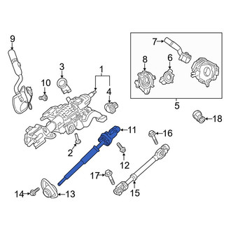 Ford OE - Upper Steering Shaft