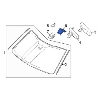 Ford OE - Front Upper Interior Rear View Mirror Cover