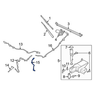 Ford OE - Front Windshield Washer Hose