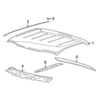 Ford OE - Cab - Roof & Components (Regular Cab), (XL / XLT Regular Cab)