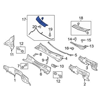 Ford OE - Front Right Cowl Cover