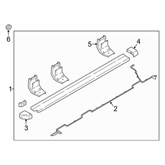 Ford OE - Cab - Running Board (Production, Illuminated), (King Ranch / Lariat / Limited / Platinum / XL / XLT Crew Cab)