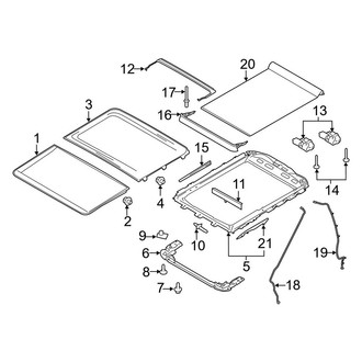 Ford OE - Cab - Sunroof (King Ranch / Lariat / Limited / Platinum / XL / XLT Crew Cab)
