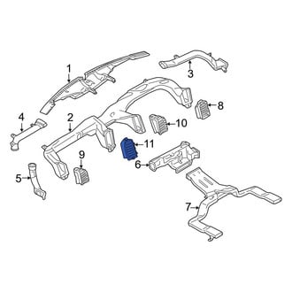 Ford OE - Left Inner Dashboard Air Vent