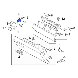 Ford OE - Front Glove Box Latch