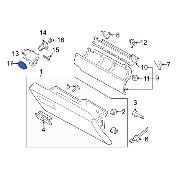 Glove Box Lock Kit