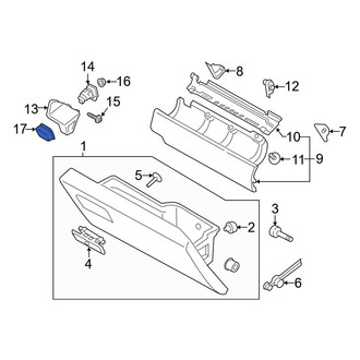 Ford OE - Front Glove Box Lock Kit