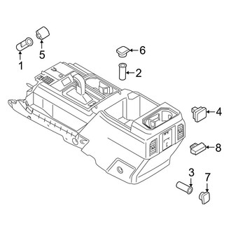 Ford OE - Front Console (Full Length Electrical Components), (Crew Cab)