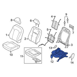 Ford OE - Front Left Seat Frame
