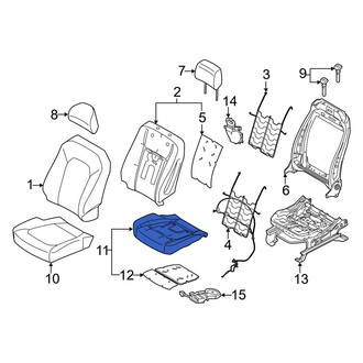 Ford OE - Front Right Seat Cushion Pad