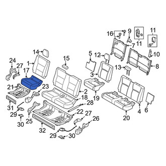 Ford OE - Rear Right Seat Cover