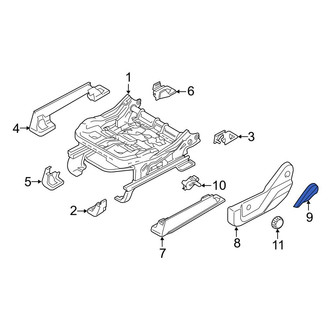 Ford OE - Front Right Seat Back Recliner Adjustment Handle