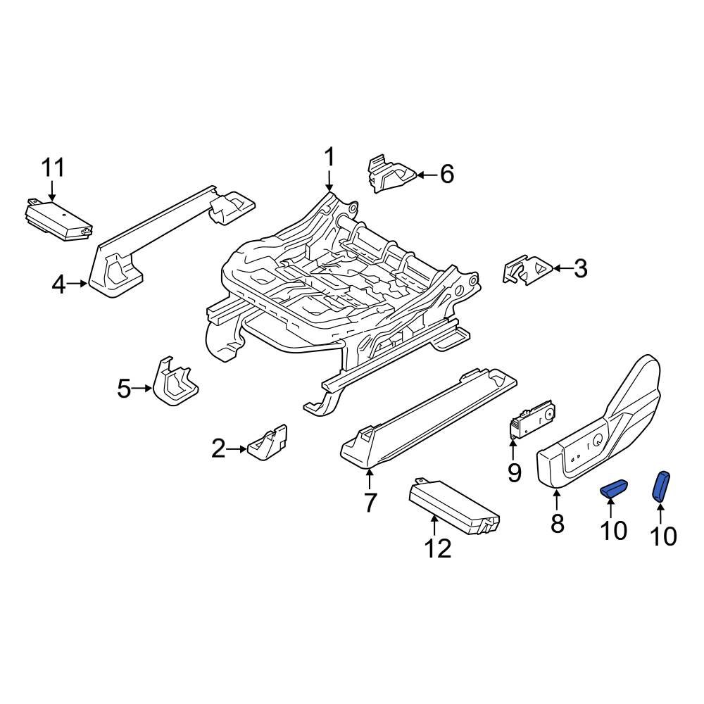 ford-oe-dg9z14711bm-front-right-power-seat-switch-knob