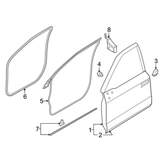 Ford OE - Front Door - Door & Components (Crew Cab)