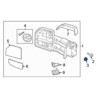 Ford OE - Door Mirror Nut