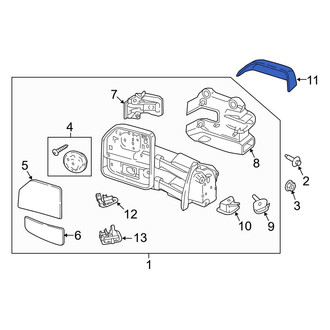 Ford OE - Front Left Outer Door Mirror Cover
