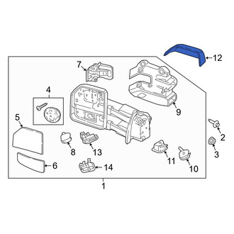 Ford OE - Front Left Door Mirror Cover