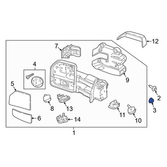 Ford OE - Door Mirror Nut
