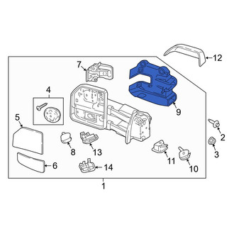 Ford OE - Front Left Lower Door Mirror Cover