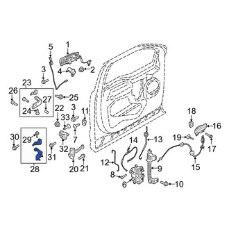 Ford OE - Front Right Lower Door Hinge