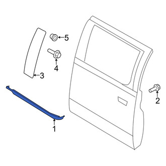 Ford OE - Rear Left Door Belt Molding