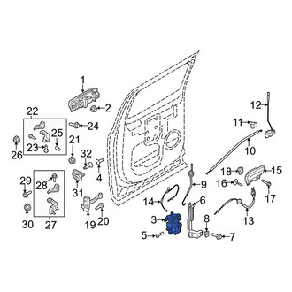 Ford OE - Front Right Door Latch Assembly