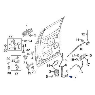 Ford OE - Front Window Channel Screw