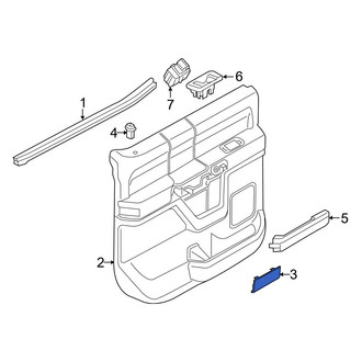 Ford OE - Rear Inner Door Applique