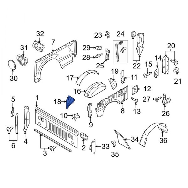 Wheel Housing Bracket