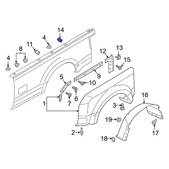 Ford OE - Wheel Arch Flare Nut
