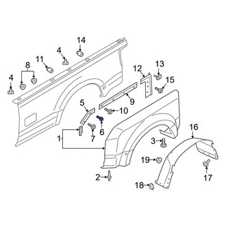 Ford OE - Front Stone Deflector Clip