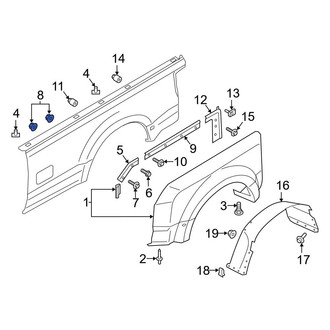 Ford OE - Wheel Arch Flare Nut