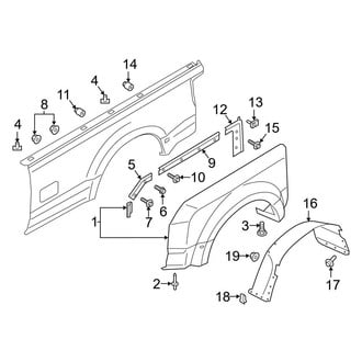 Ford OE - Pick Up Box - Fender (Regular Cab / Crew Cab)