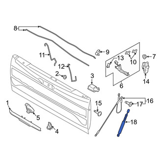 Ford OE - Tailgate Lift Support