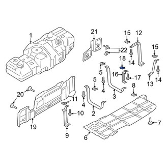 Ford OE - Fuel Tank Strap Nut