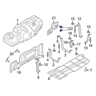 Ford OE - Fuel Tank Shield Clip