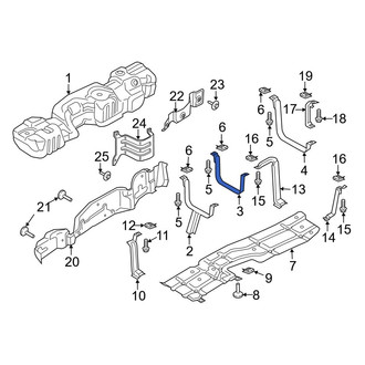 Ford OE - Center Fuel Tank Strap