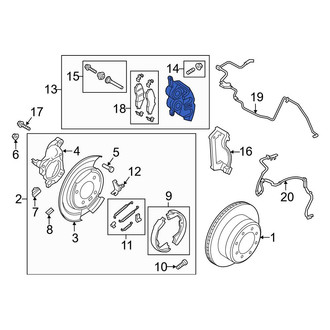 Ford OE - Rear Right Disc Brake Caliper