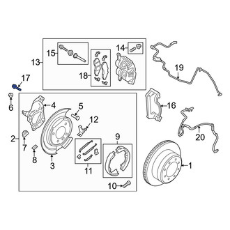 Ford OE - Disc Brake Caliper Anchor Plate Bolt