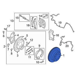 Ford OE - Rear Disc Brake Rotor