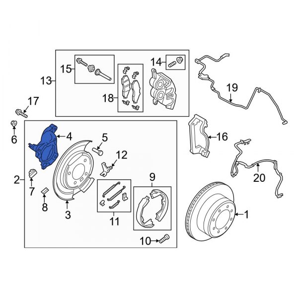 Brake Dust Shield Bracket