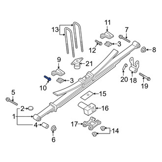 Ford OE - Front Leaf Spring Shackle Bolt