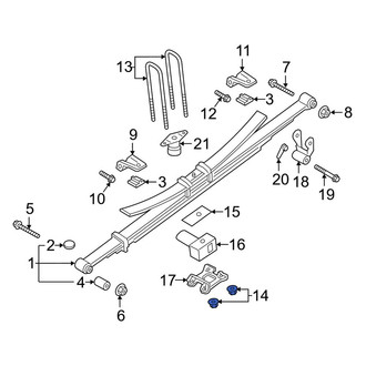 Ford OE - Rear Leaf Spring Nut