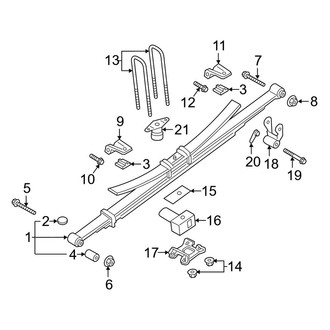 Ford OE - Rear Suspension - Suspension Components (Crew Cab)