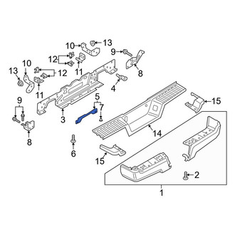 Ford OE - Bumper Face Bar Reinforcement Beam Bracket