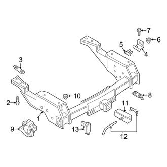 Ford OE - Rear Bumper - Trailer Hitch Components (Crew Cab)