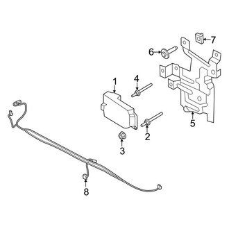Ford OE - Front Bumper - Electrical Components (Chrome), (Regular Cab / Crew Cab)